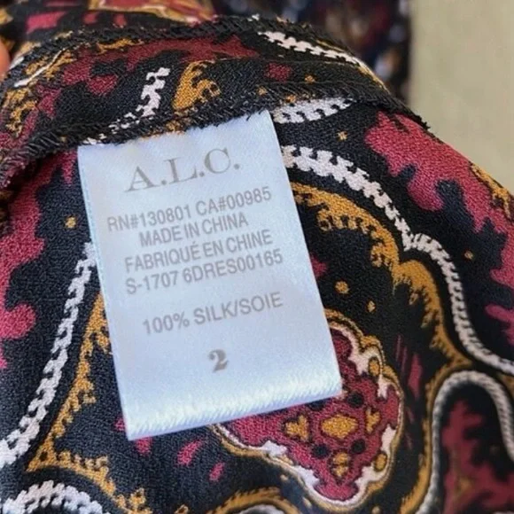 A.L.C Alexa A-Line Silk Mini Dress - Kaleidoscope - Size 2 - NWoT! - Picture 7 of 10